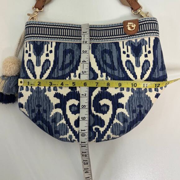 Spartina 449 Moonglade Boho Canvas Ikat Bucket Bag - Picture 9 of 10